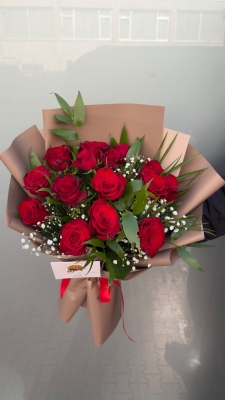 15 Li gül buketi
